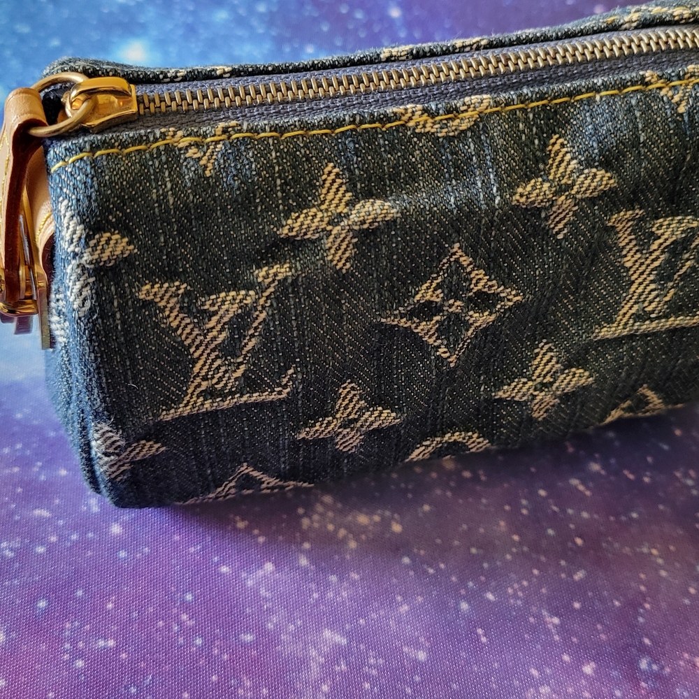 Louis Vuitton Blue Denim Mini Bag - Picture 5 of 12